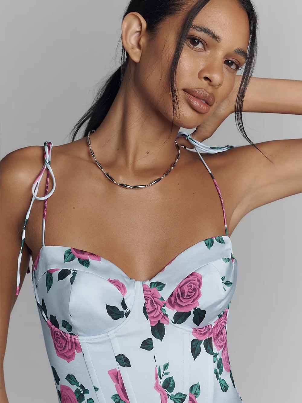 NWOT Good American Satin Bustier Too Size S